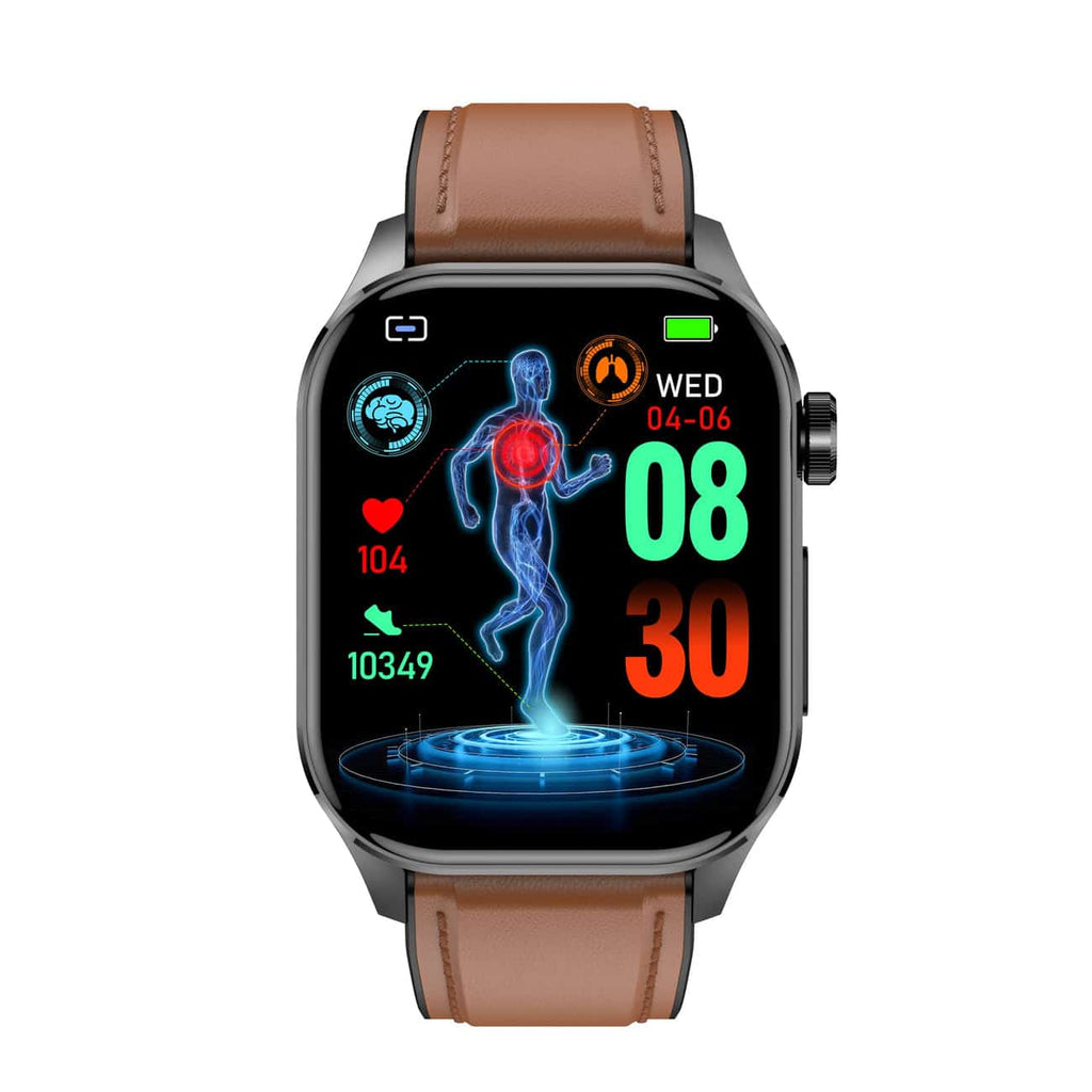 NOUVEAU RICHE Smartwatch mit Aktivitätstracking – Fitnessuhr mit Herzfrequenz-, Schritt- & Schlaftracking, Touchscreen, 4 Farben – HealthSync