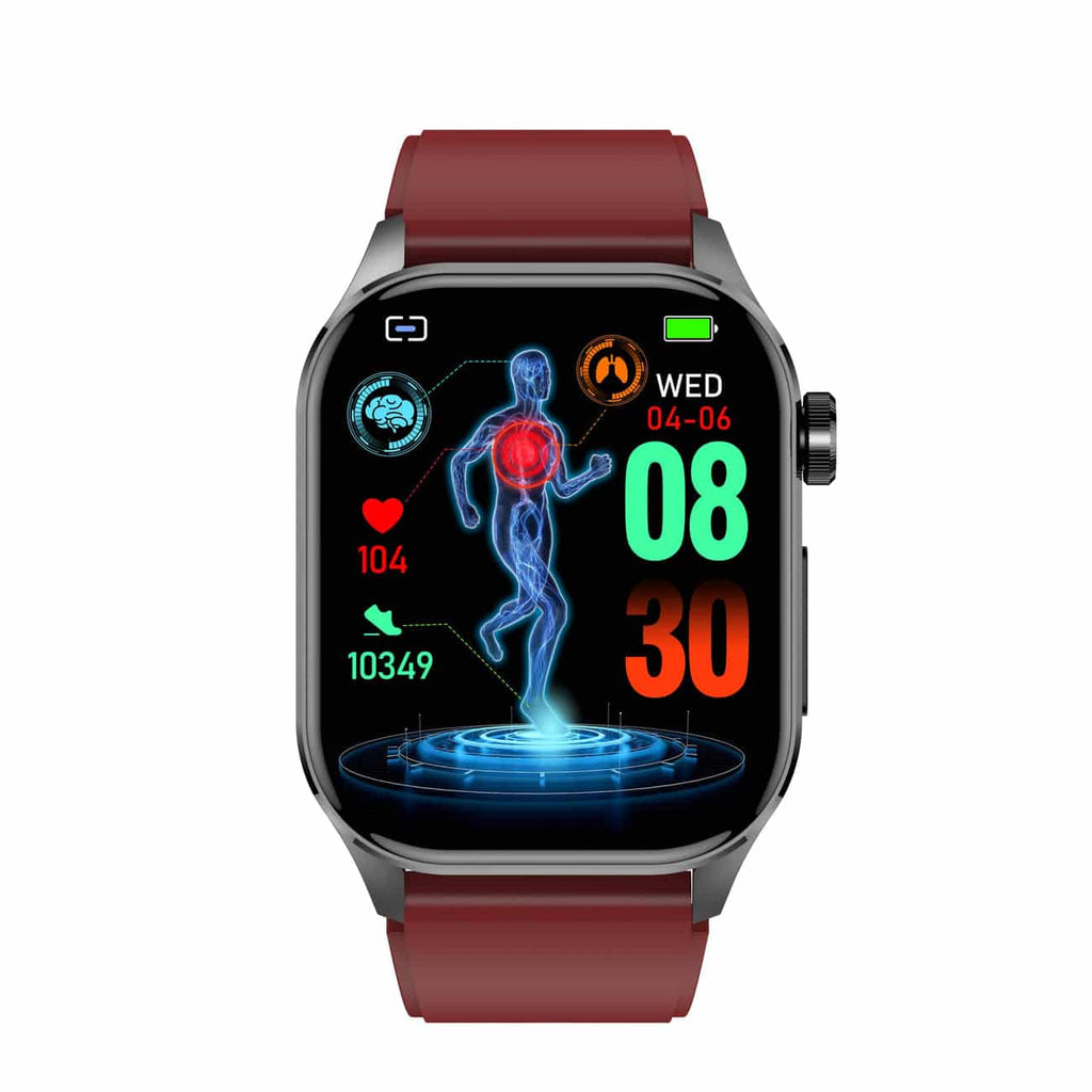 NOUVEAU RICHE Smartwatch mit Aktivitätstracking – Fitnessuhr mit Herzfrequenz-, Schritt- & Schlaftracking, Touchscreen, 4 Farben – HealthSync
