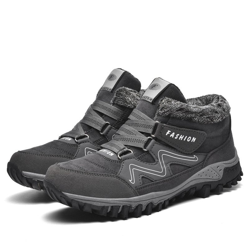 NOUVEAU RICHE Winterstiefel Mit Pelzfutter Warm Kuschelig Für Wintertage Grau