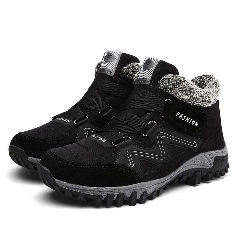 NOUVEAU RICHE Winterstiefel Mit Pelzfutter Warm Kuschelig Für Wintertage Schwarz