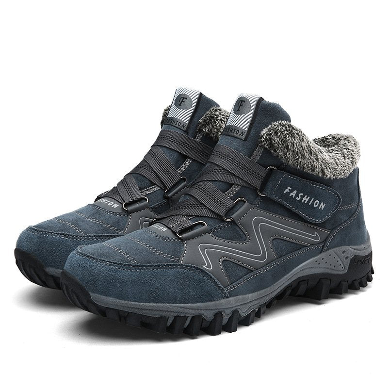 NOUVEAU RICHE Winterstiefel Mit Pelzfutter Warm Kuschelig Für Wintertage Marineblau
