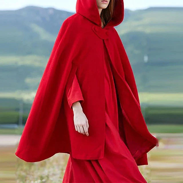 NOUVEAU RICHE Frauen Vintage Kapuzenmantel Kurz Events Stilvoll Anlässe