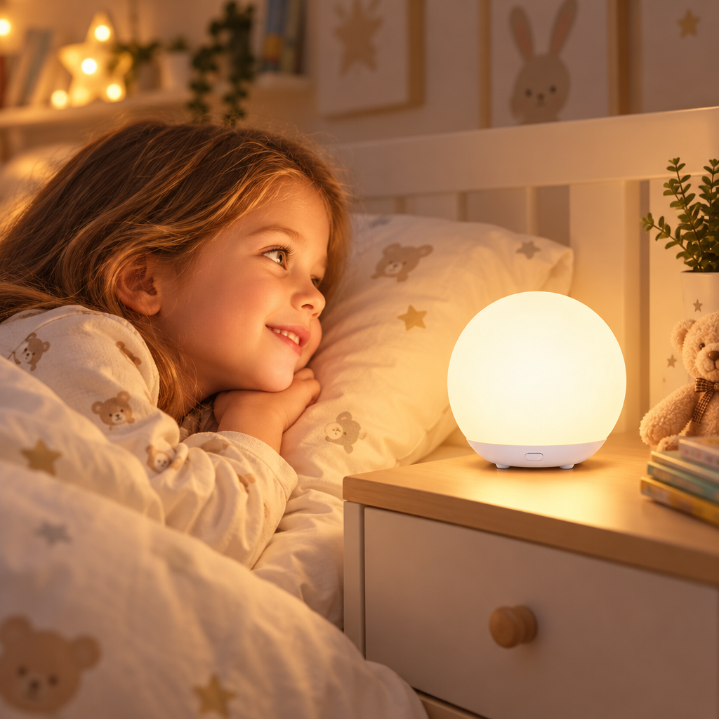 NOUVEAU RICHE Stillnachtlampe – Kabelloses Nachtlicht aus BPA-freiem Silikon, dimmbar mit Touch, USB-aufladbar, für Babyzimmer