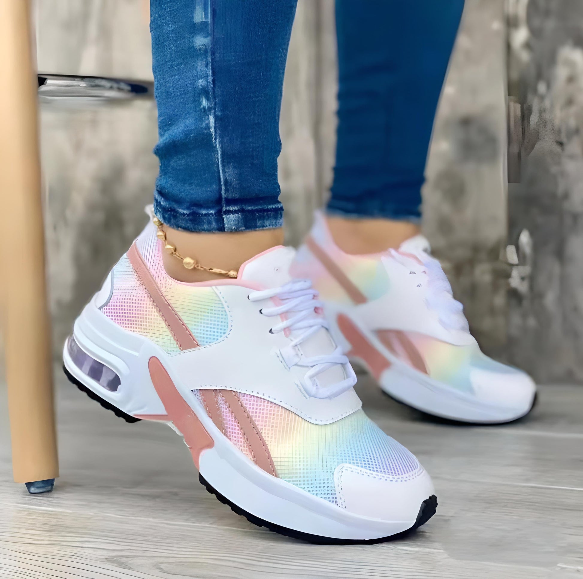 NOUVEAU RICHE Gemütliche Damen Turnschuhe Bunt