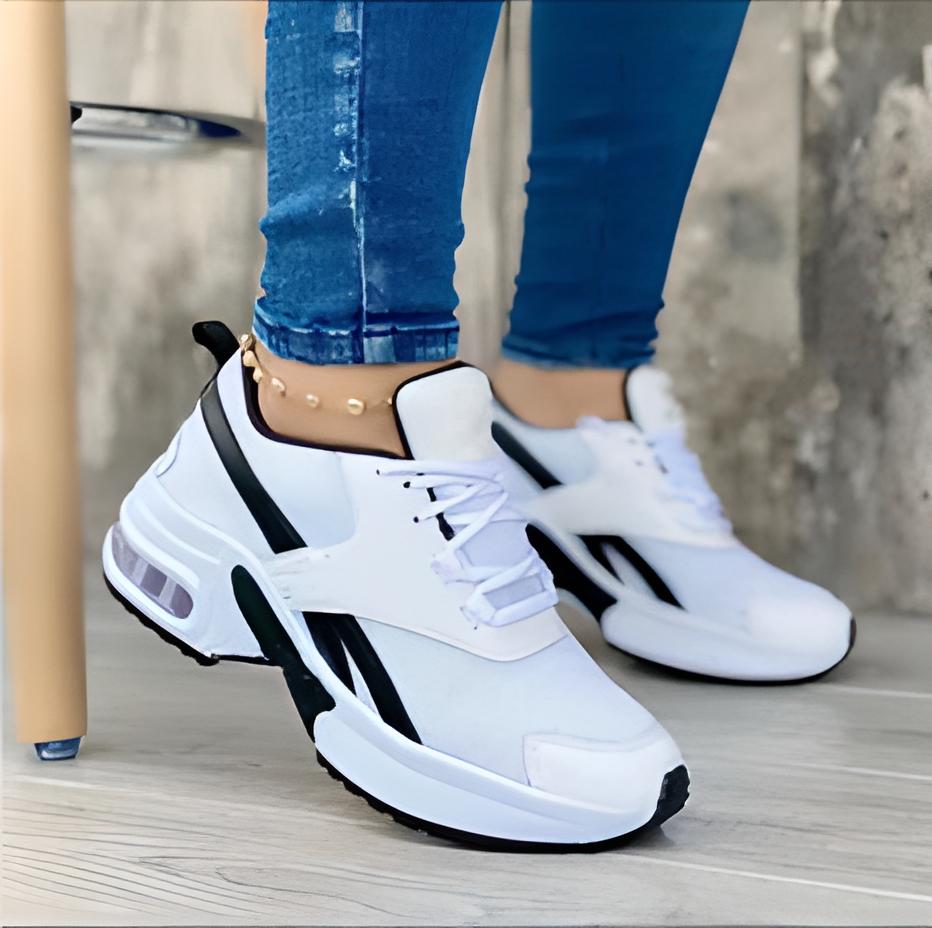 NOUVEAU RICHE Gemütliche Damen Turnschuhe Weiß